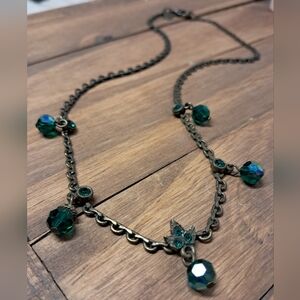 Sweet Romance Glass Beaded Costume Necklace